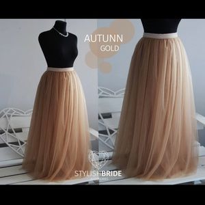 Long Tulle skirt, underlay, tutu